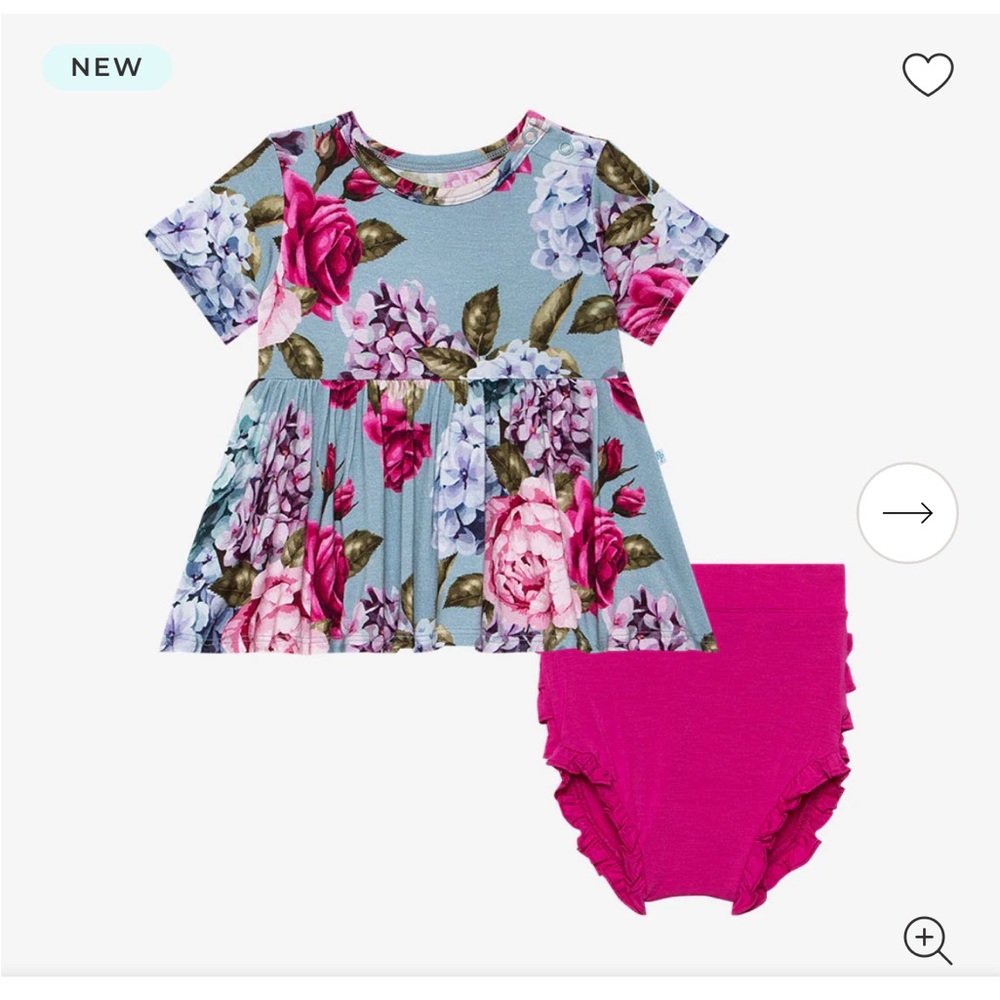 Posh Peanut bummie set size 6-12m